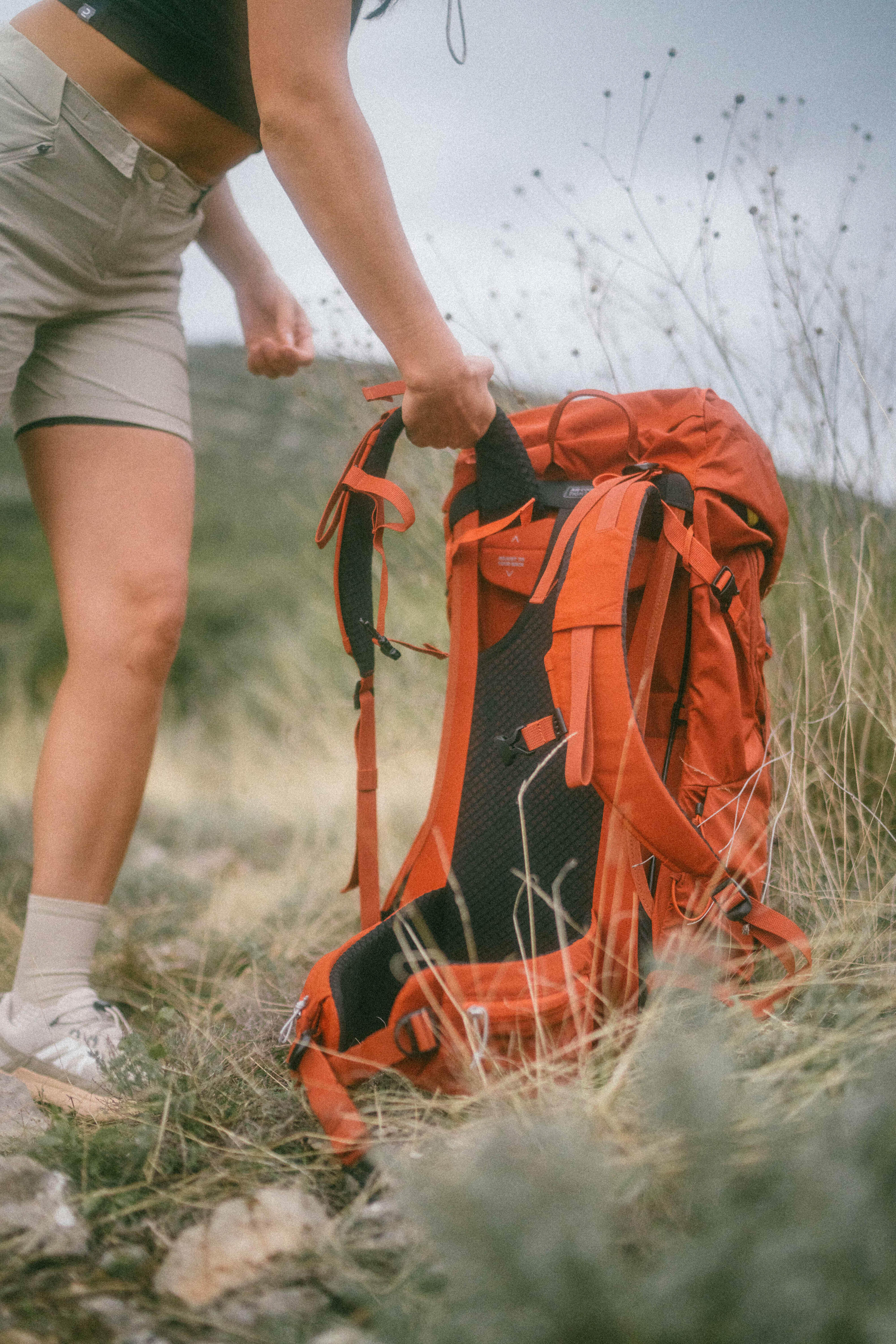 un sac a dos orange