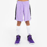 Kids Basketball Shorts SH500 - Purple