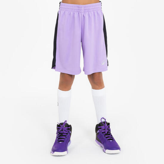 Short de basketball enfant- sh500 violet