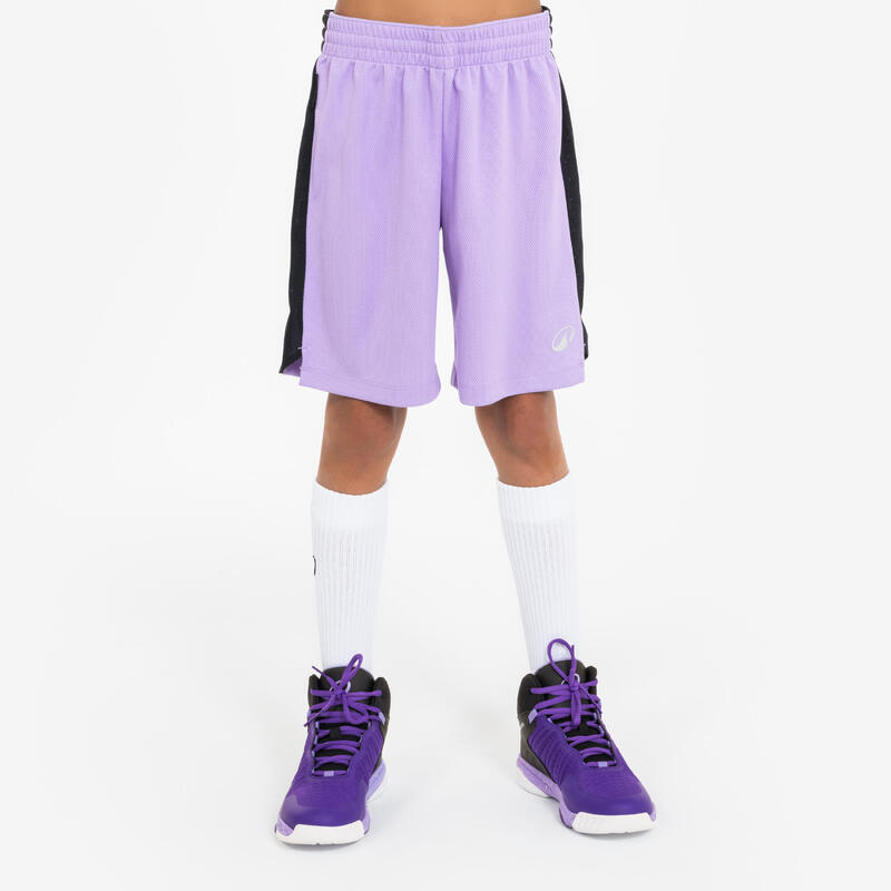 Çocuk Basketbol Şortu - Mor - sh500