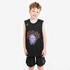 Kids' Sleeveless Basketball Jersey TS500 Fast - Black