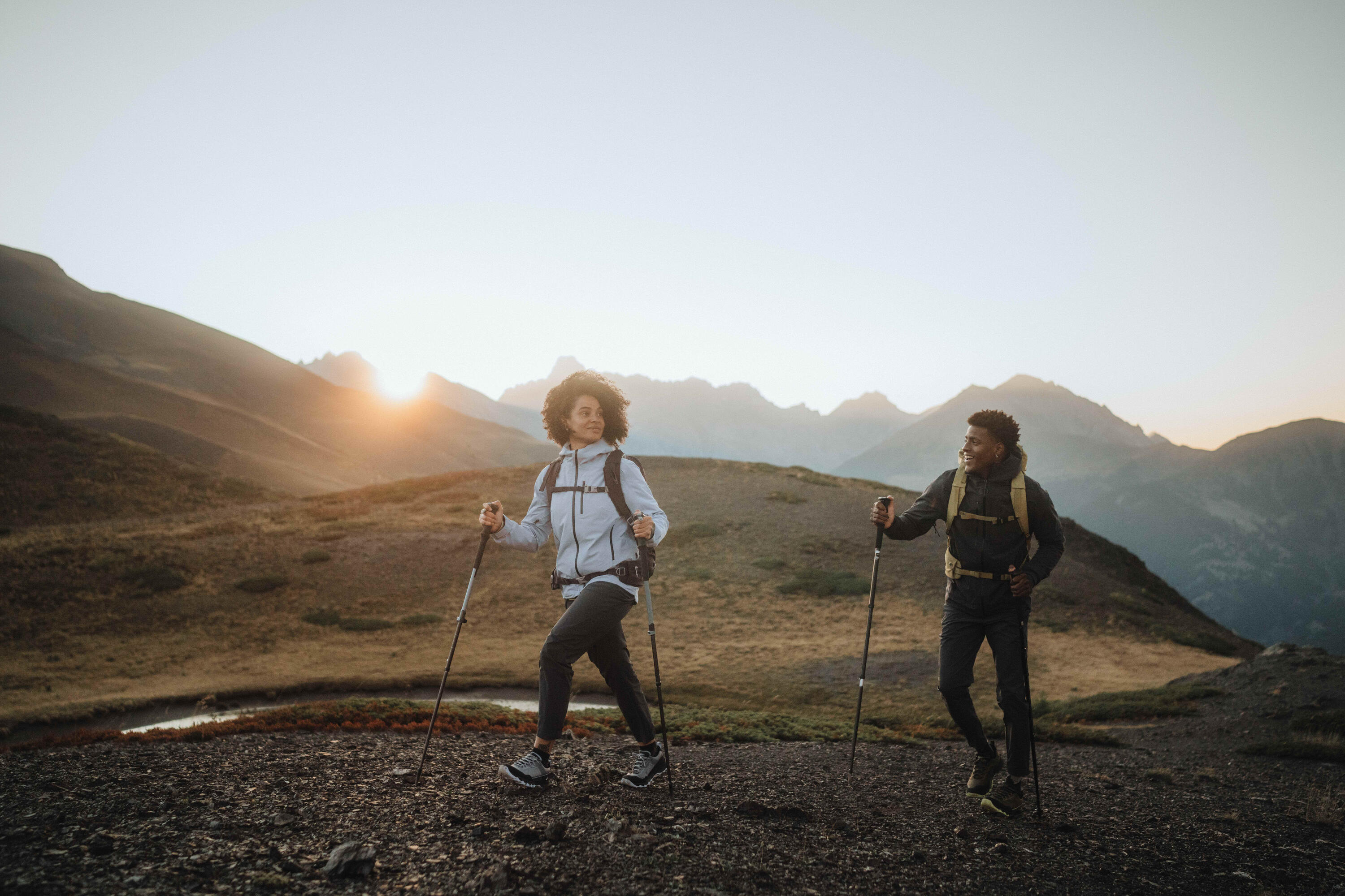 Women’s hiking trousers, MH500 Light - Dark grey 11/19