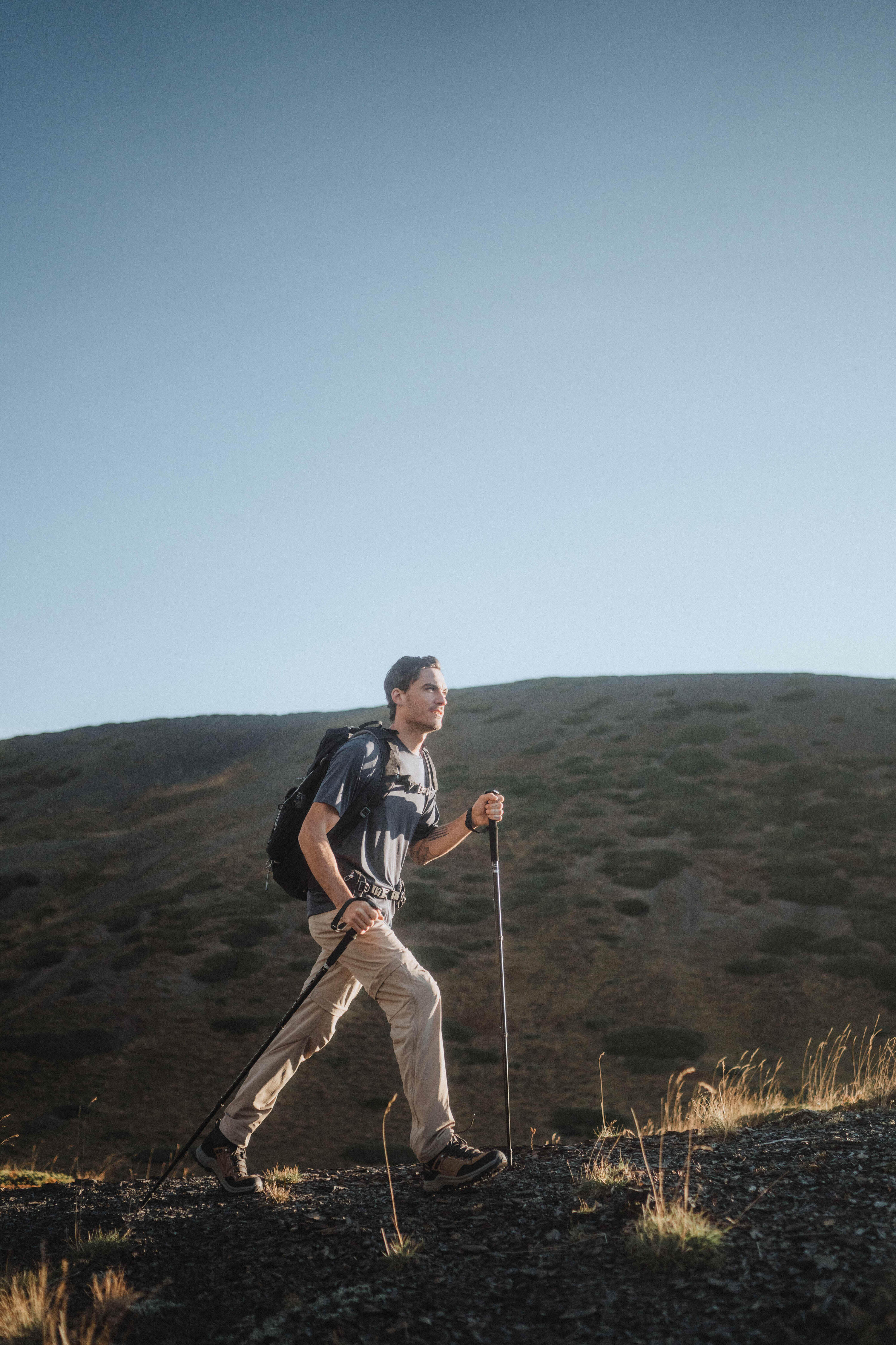 Chaussures de randonnée hautes imperméables homme, MH100 marron 7/9