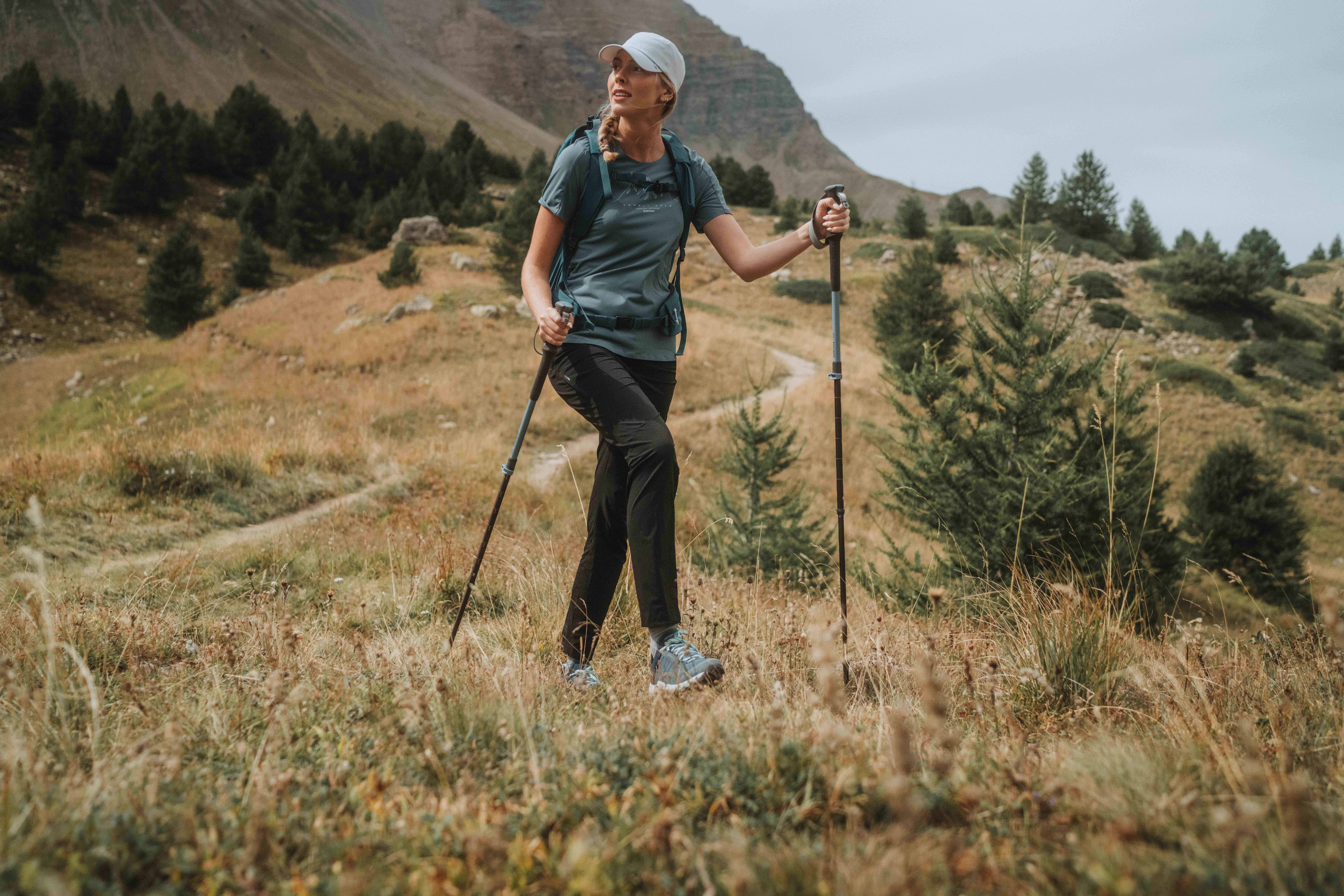 Pantalon de randonnée femme – MH 500 noir - QUECHUA