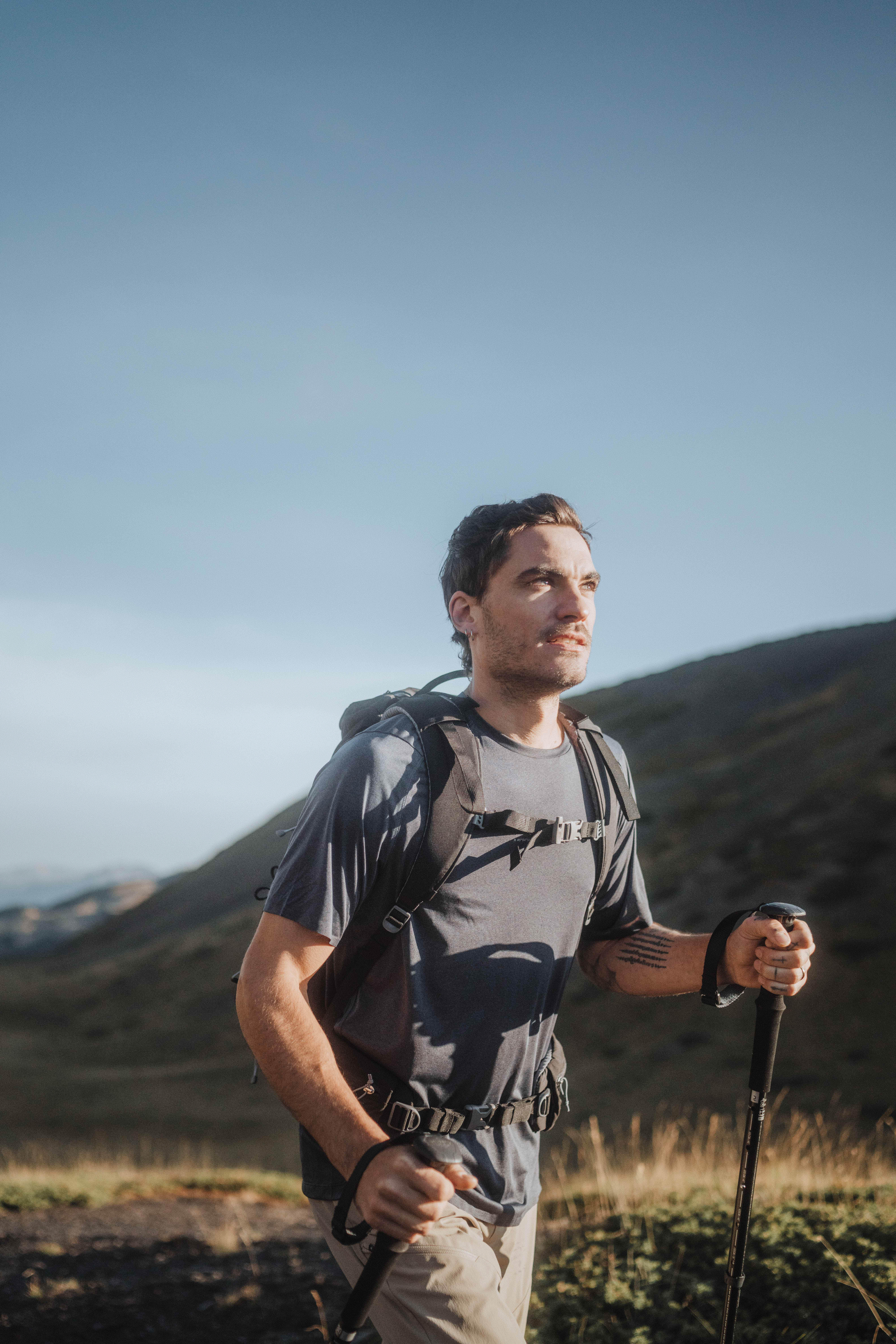 T-shirt de randonnée séchage vite homme - MH 500 gris - QUECHUA