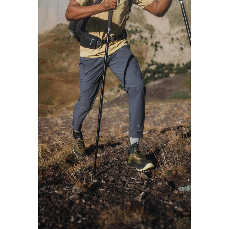 Pantalon de randonnée homme, MH500 Light gris foncé