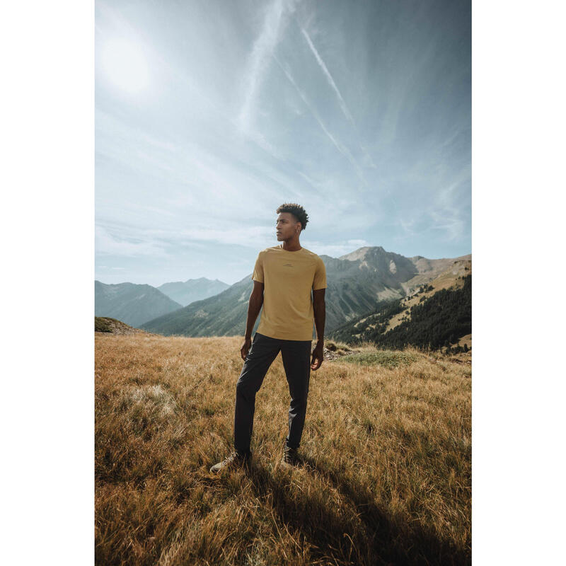 Tricou Drumeție la Munte MH500 Kaki Bărbați