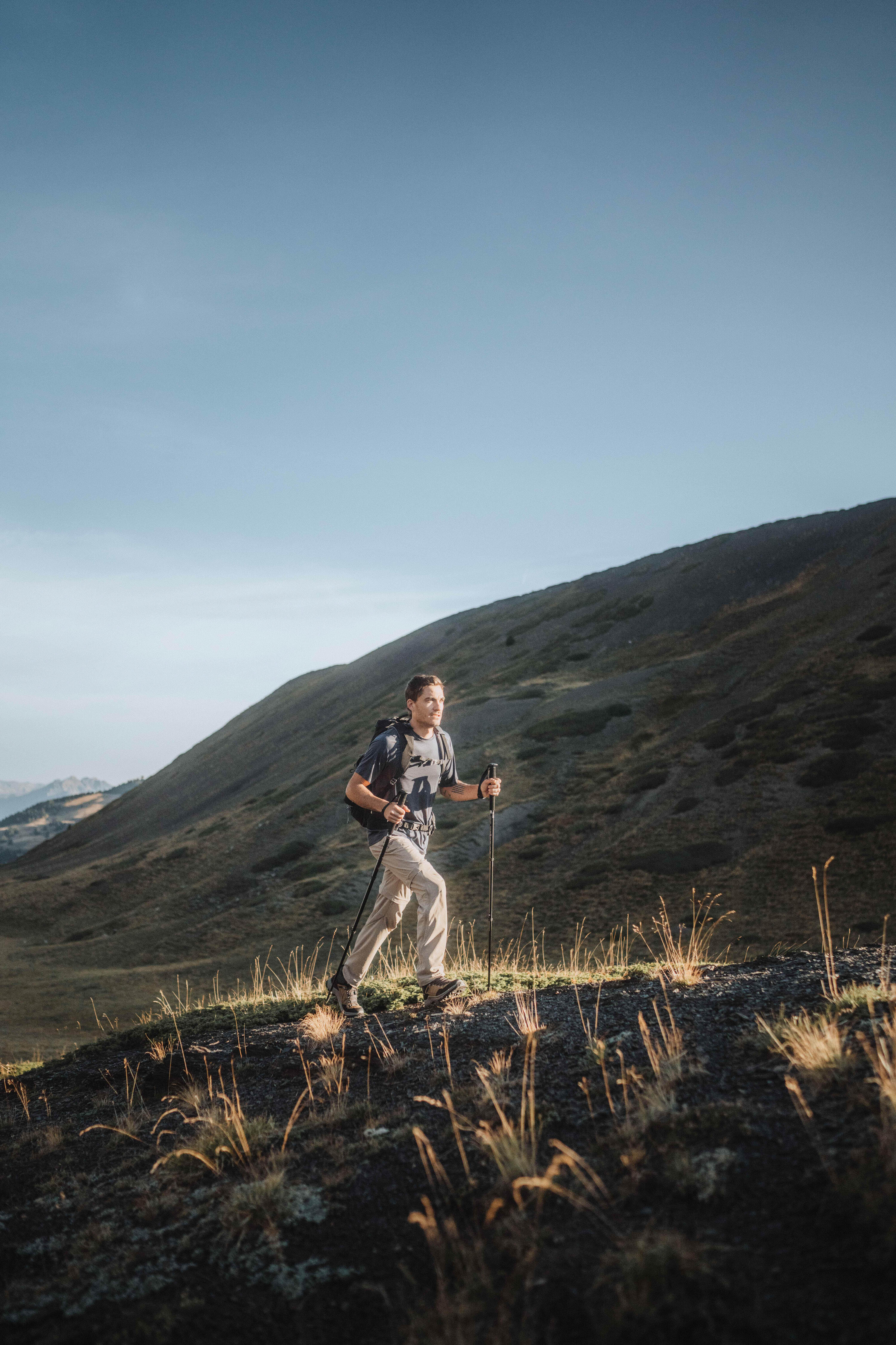 Chaussures de randonnée hautes imperméables homme, MH100 marron 6/9