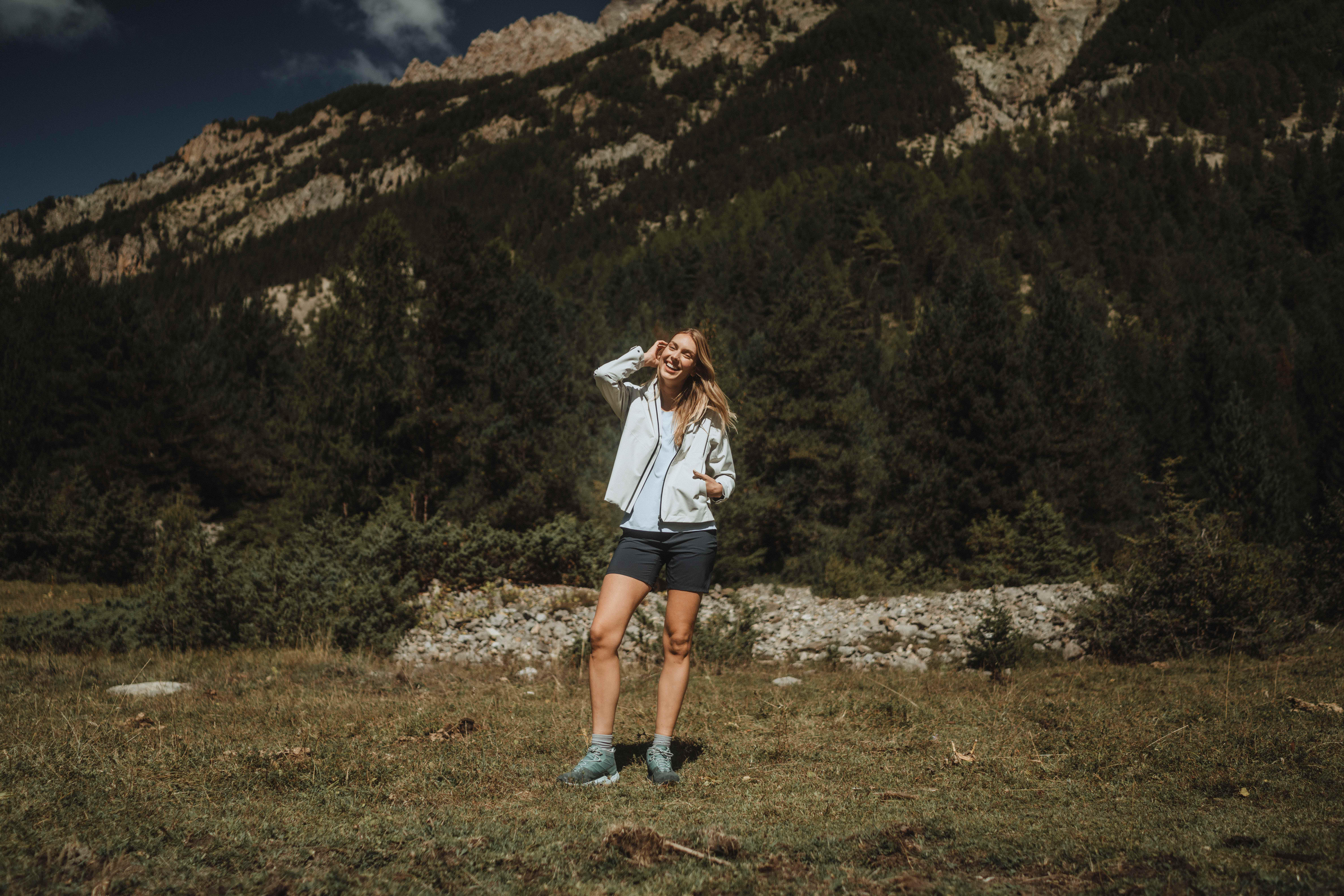 Manteau de randonnée imperméable femme, MH 100 - QUECHUA