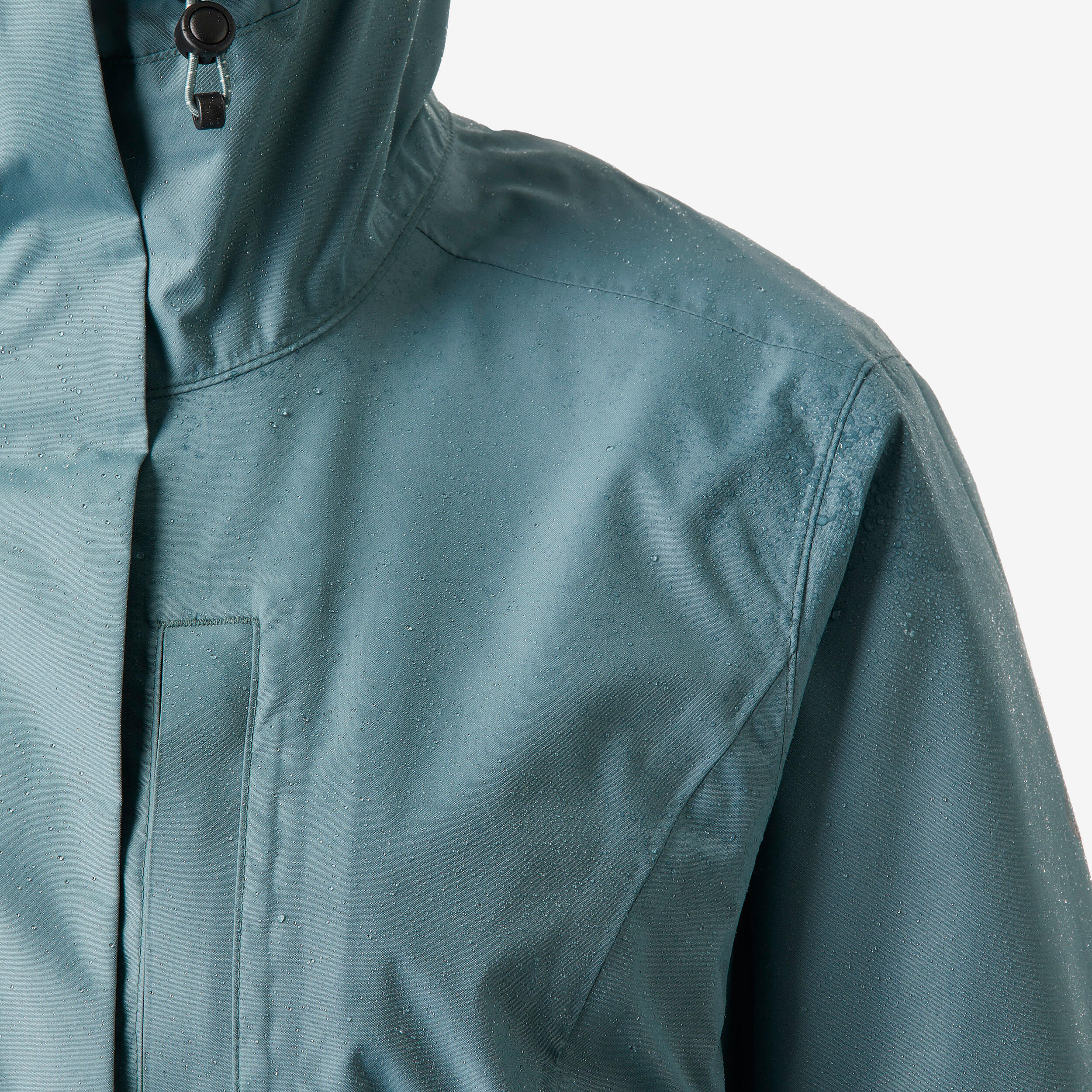 Women's Hiking Waterproof Jacket NH500 - Green