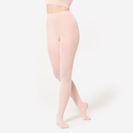 Collants de danse classique avec pieds Femme - Rose