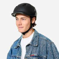 100 City Cycling Helmet Black