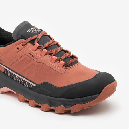 Черевики жіночі MH500 для гірського туризму водонепроникні коричневі