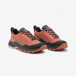 Zapatillas de montaña y trekking impermeables Mujer MH500 Light marrón