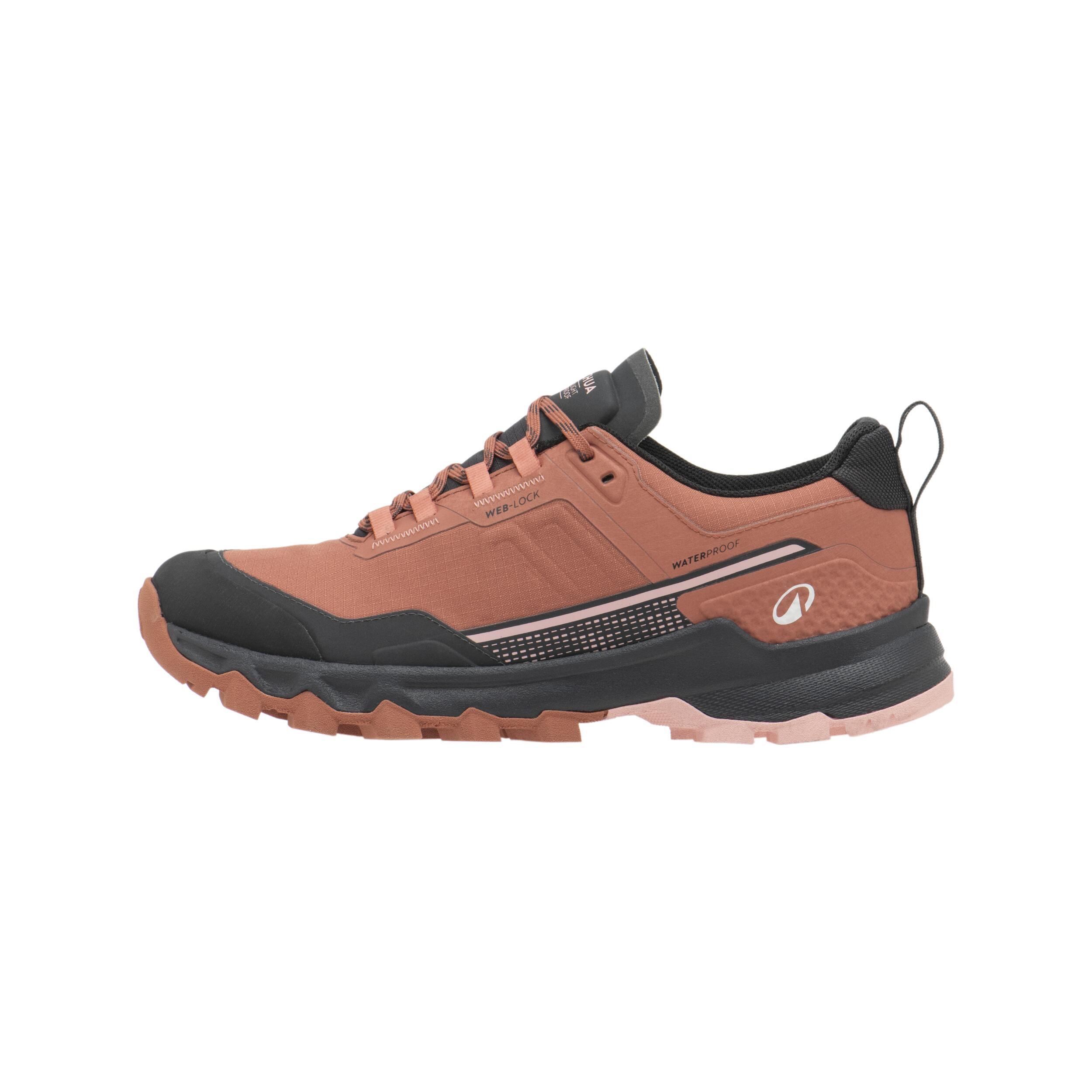 Zapatillas de montaña y trekking impermeables Mujer MH500 Light marrón 9/12