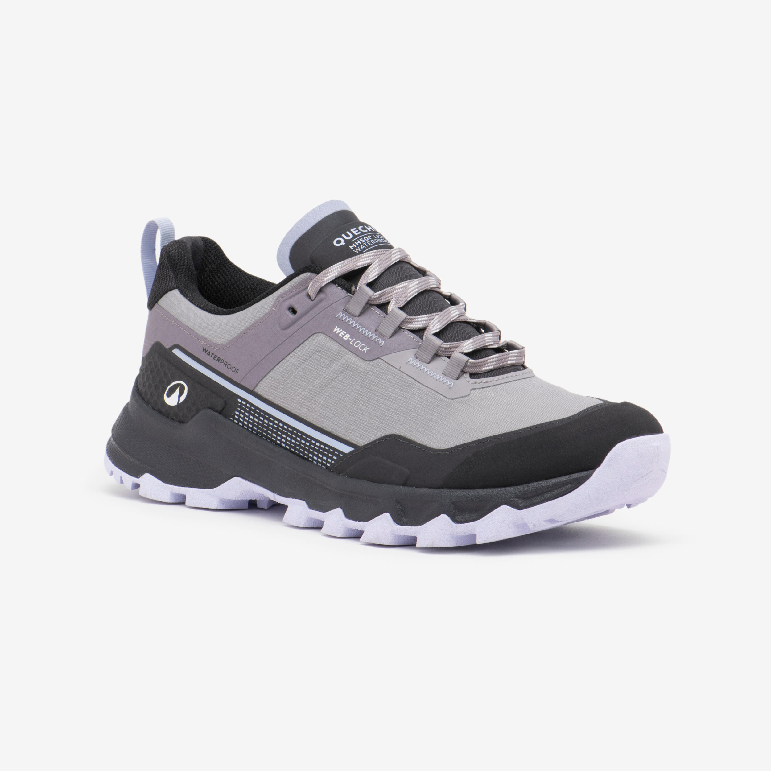 Chaussure de randonnée imperméable femme, MH500 Light gris 2/20