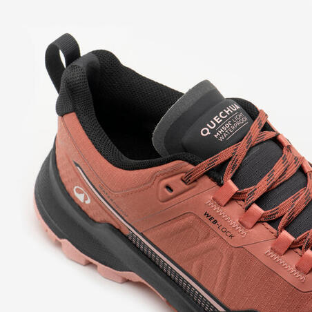 Черевики жіночі MH500 для гірського туризму водонепроникні коричневі