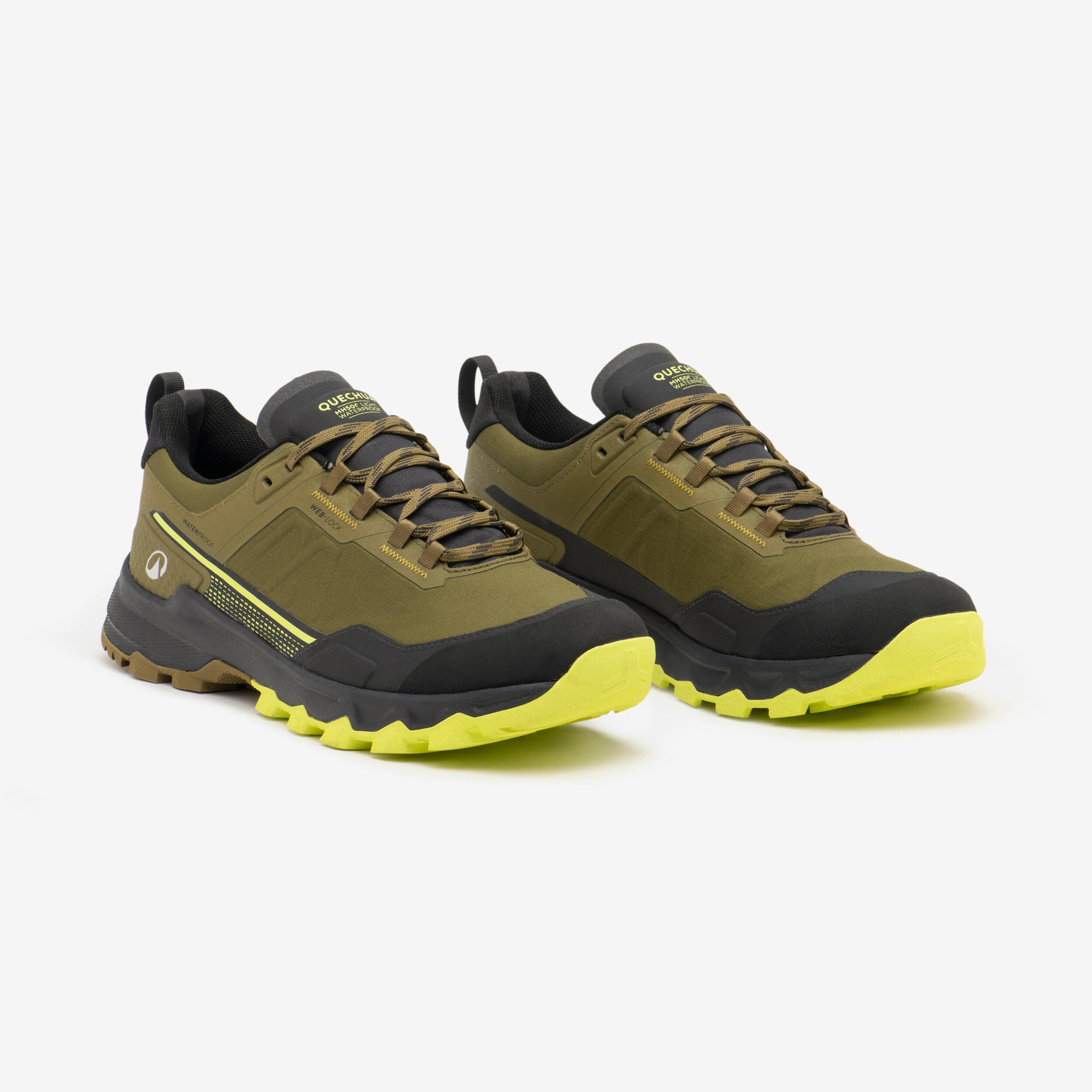 Scarpe trekking uomo MH500 LIGHT kaki 2/16