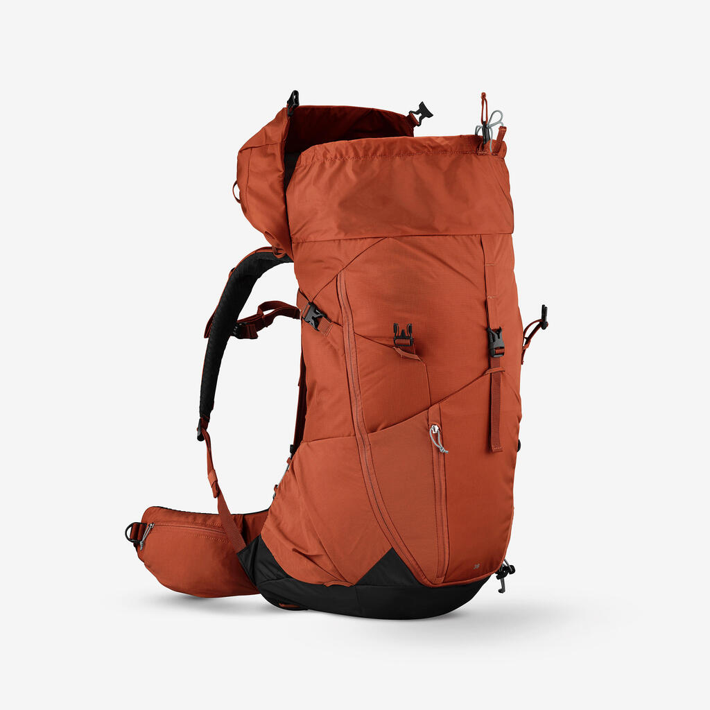 Mochila de senderismo de montaña de 38 L café MH500