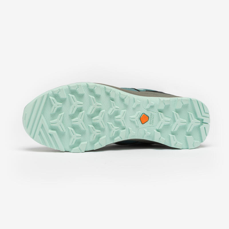 Chaussure de randonnée imperméable femme, MH100 vert