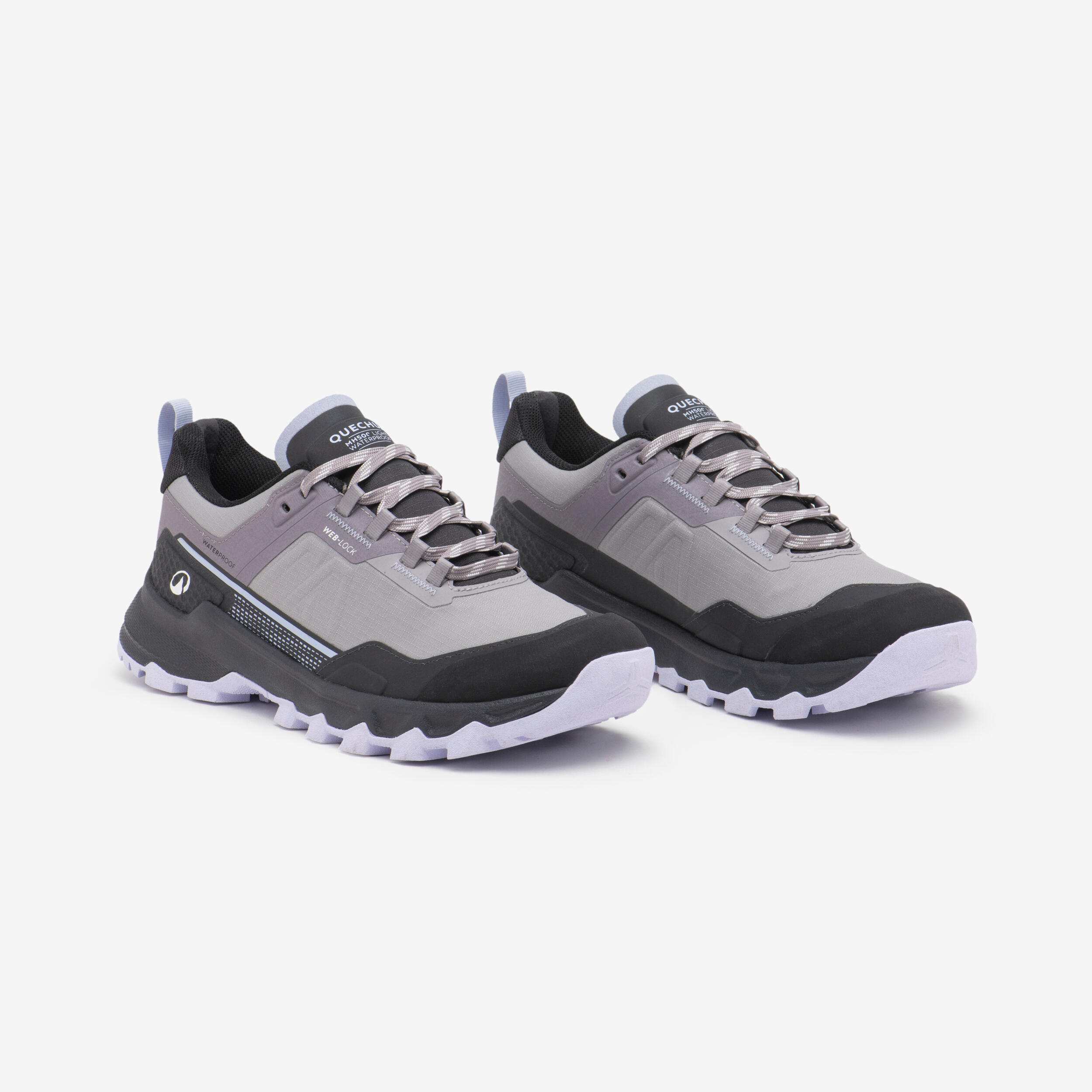QUECHUA Gebraucht – Wanderschuhe Damen wasserdicht – MH500 Light grau – GUT | 02150860621018 QUECHUA Gebraucht – Wanderschuhe Damen wasserdicht – MH500 Light grau – GUT | 02150860621018