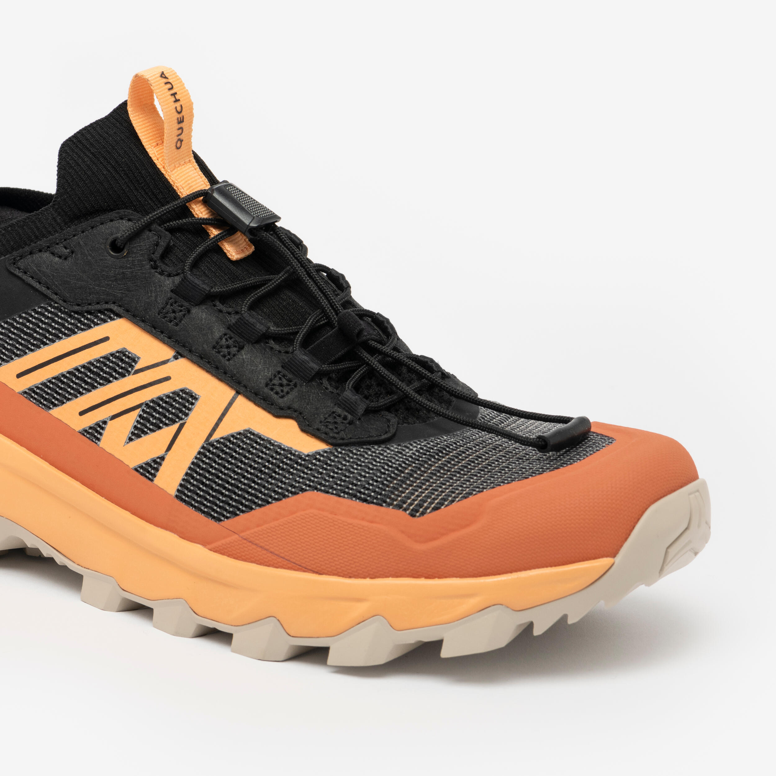 Men's Faster Hiking Boots MH500 - Black orange