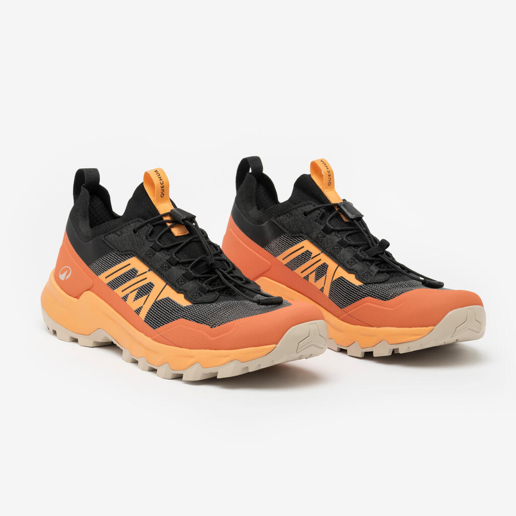 Men’s Faster Hiking Boots MH500 - Black orange