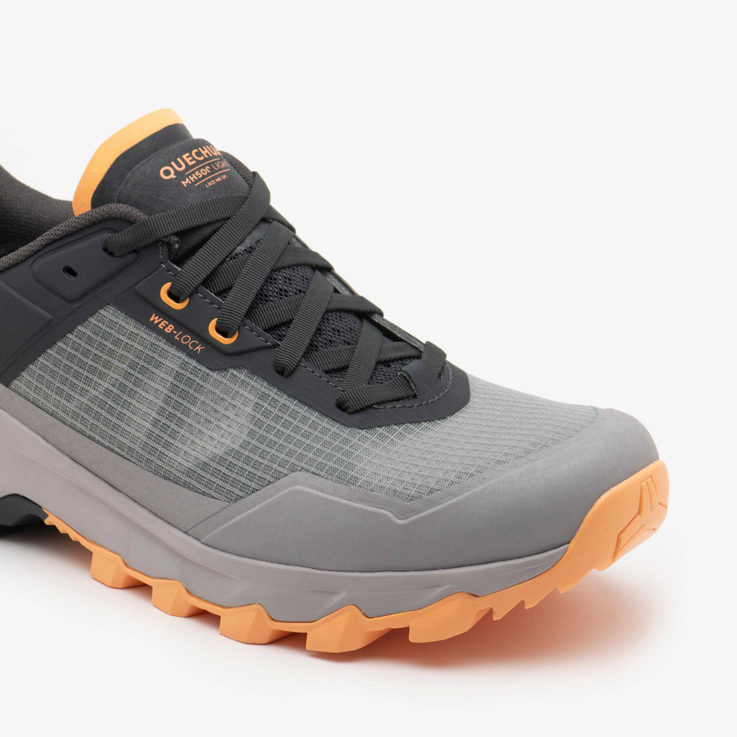 Men’s lightweight mountain hiking boots - MH500 Light - Grey -  3