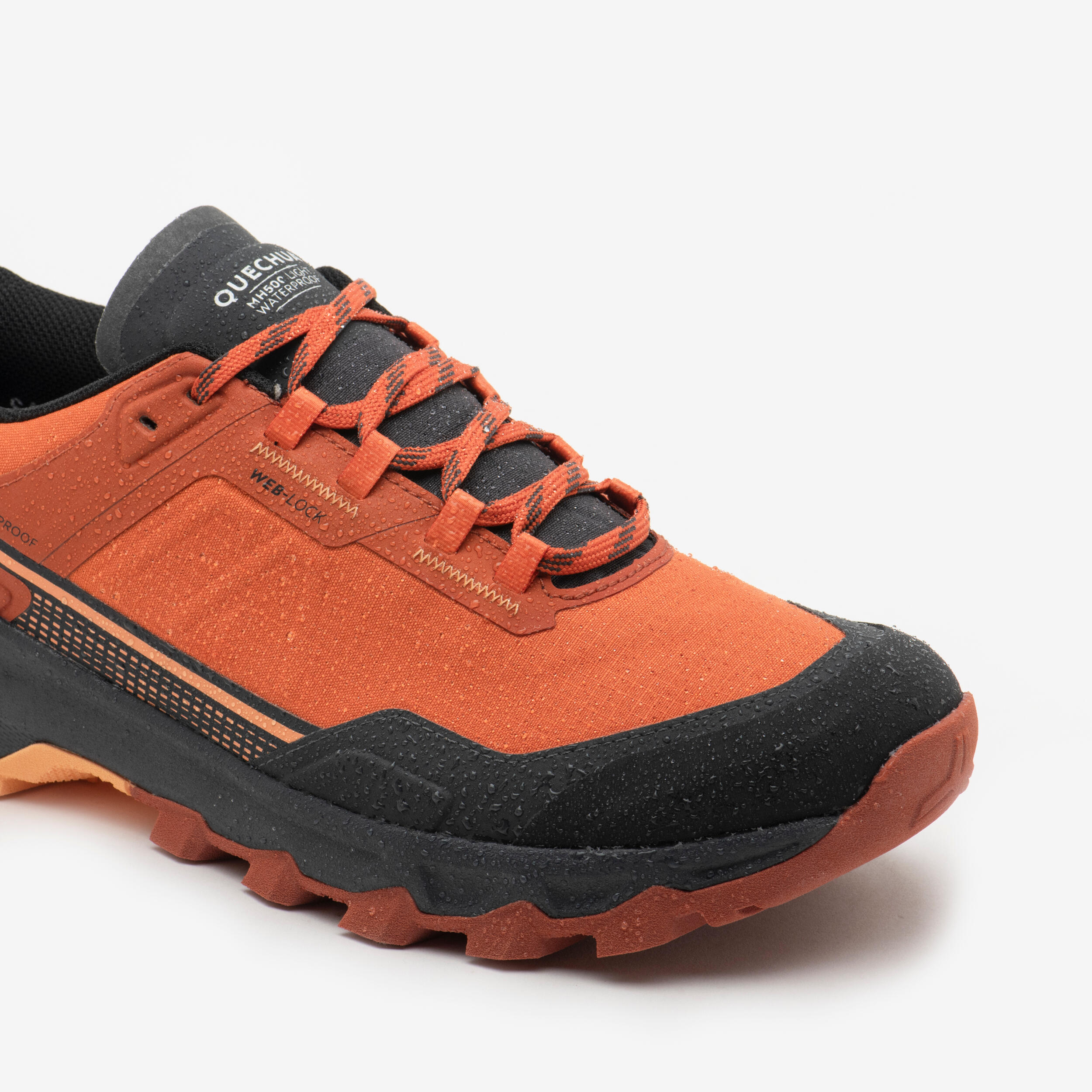 Waterdichte wandelschoenen voor heren MH500 Light oranje 3/7