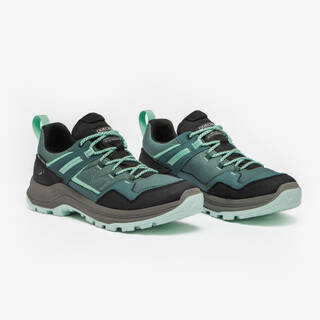 Women’s waterproof low-rise hiking boots, MH100 - Green