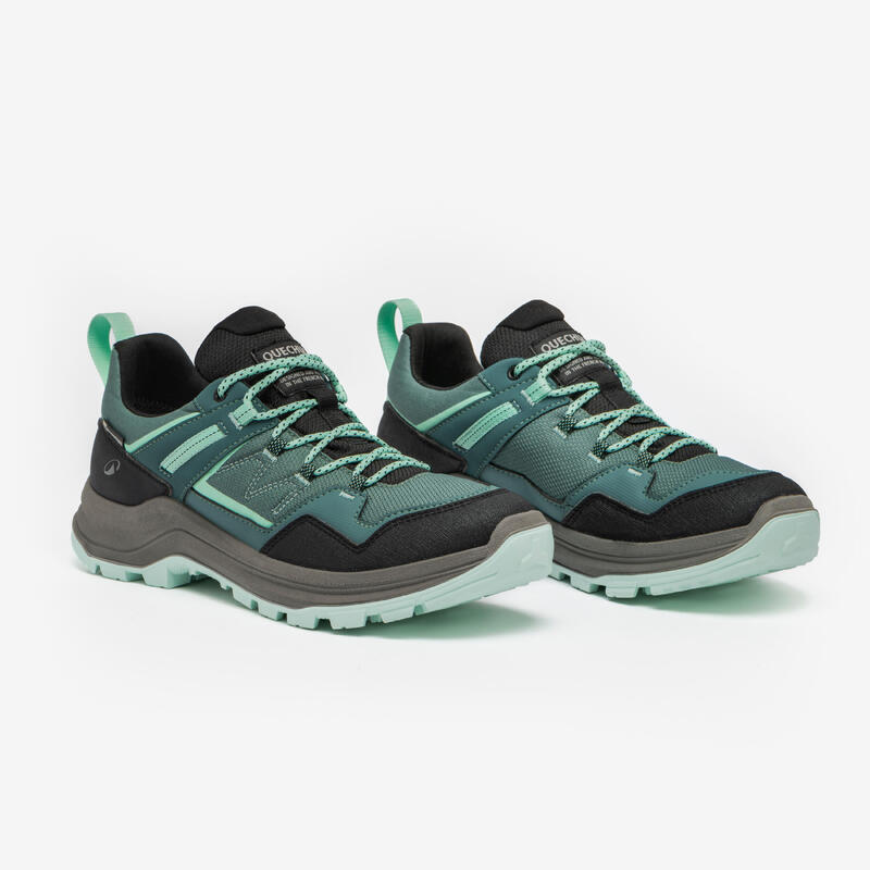 Chaussure de randonnée imperméable femme, MH100 vert