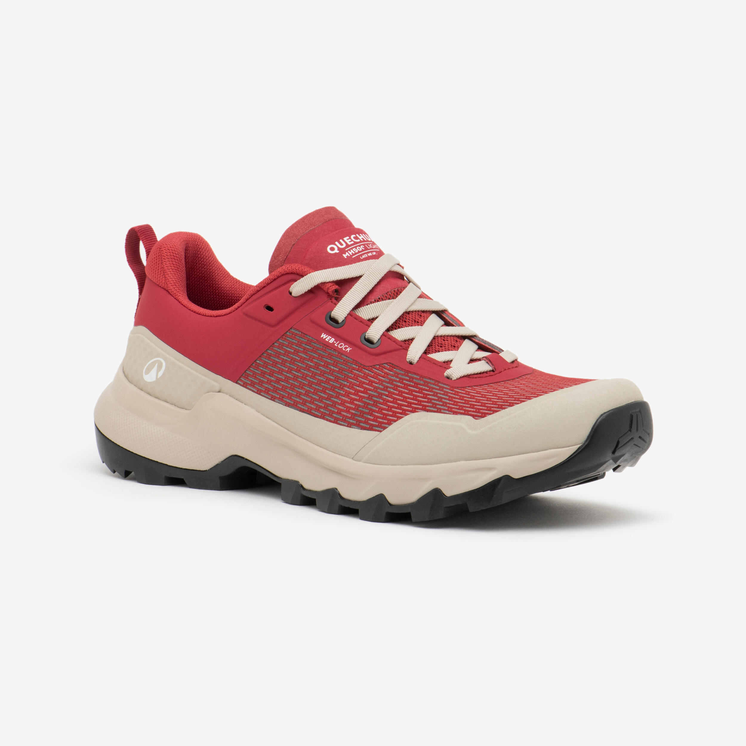 QUECHUA Wanderschuhe MH500 Light Damen Bergwandern rot 