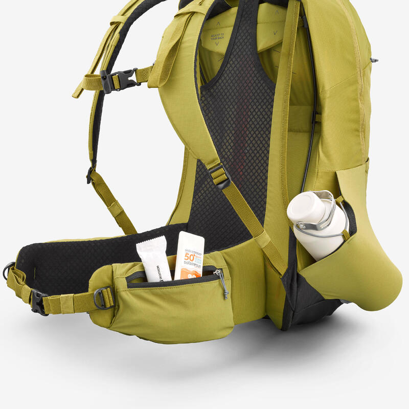 Rucsac cu spate ventilat Drumeție MH500 25L Kaki