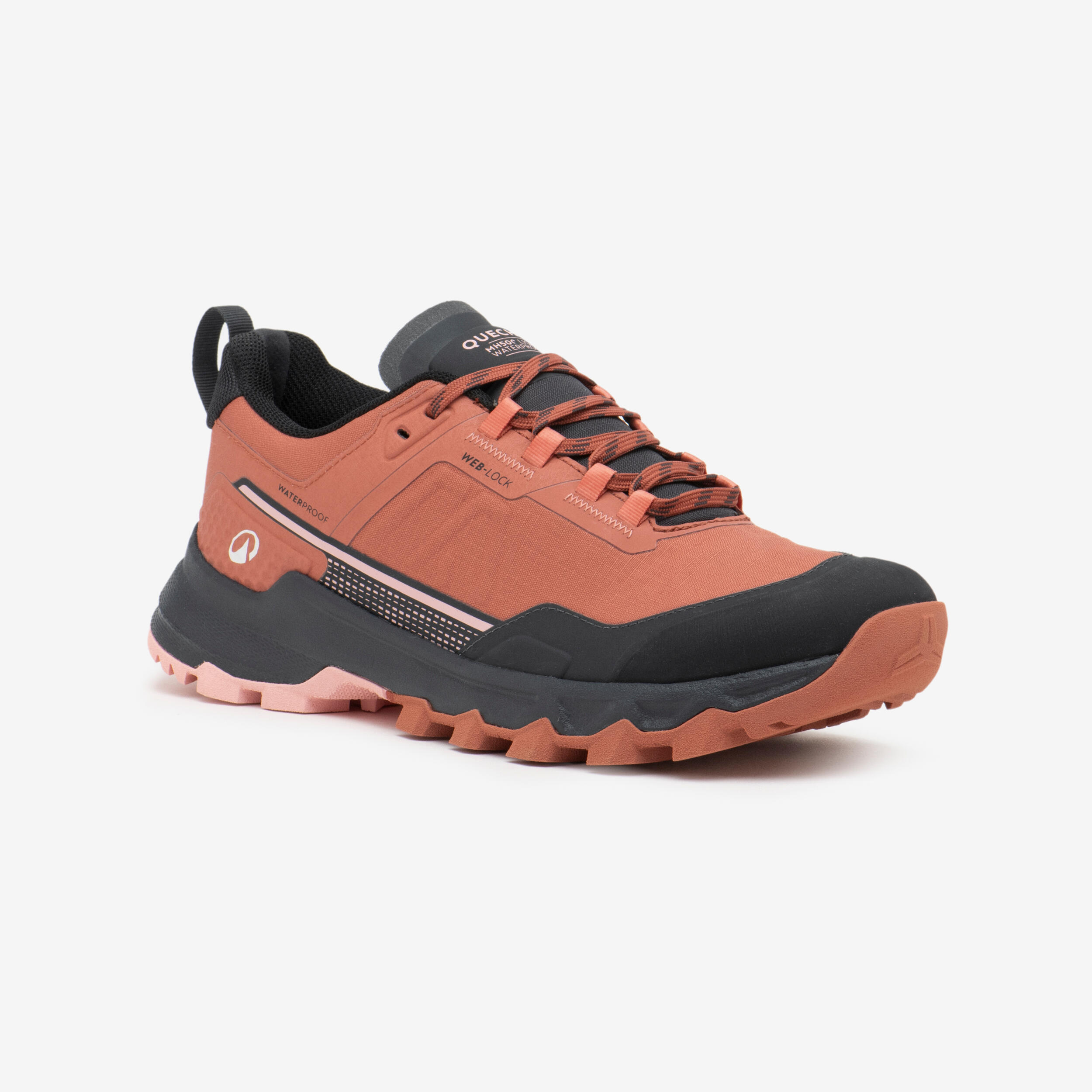 QUECHUA Wanderschuhe MH500 Damen Light wasserdicht braun 