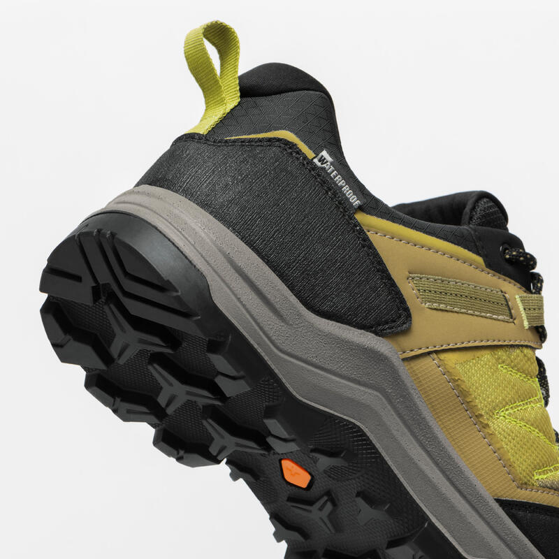 Chaussure de randonnée imperméable homme, MH100 vert