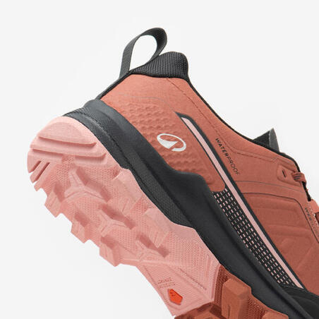 Черевики жіночі MH500 для гірського туризму водонепроникні коричневі