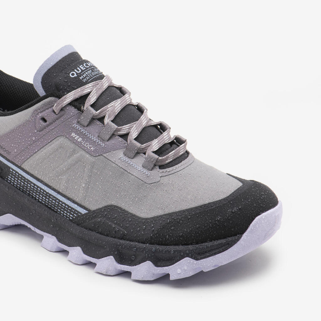 Women's Waterproof Hiking Boots MH500 Light - Grey