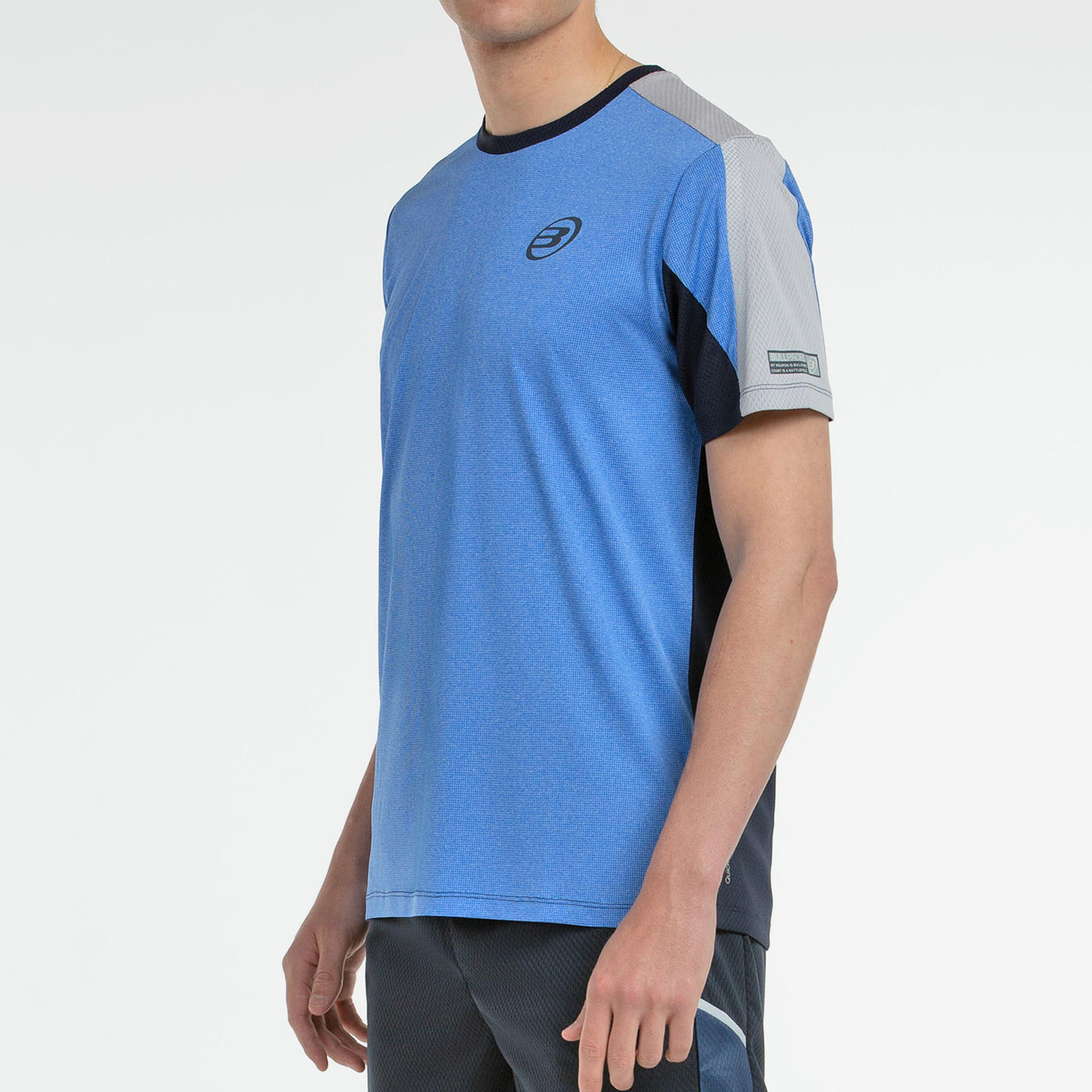 T-shirt padel manches courtes - Bullpadel Brego Bleu 4/4