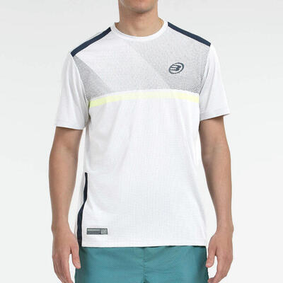 Padelshirt met korte mouwen bilao wit