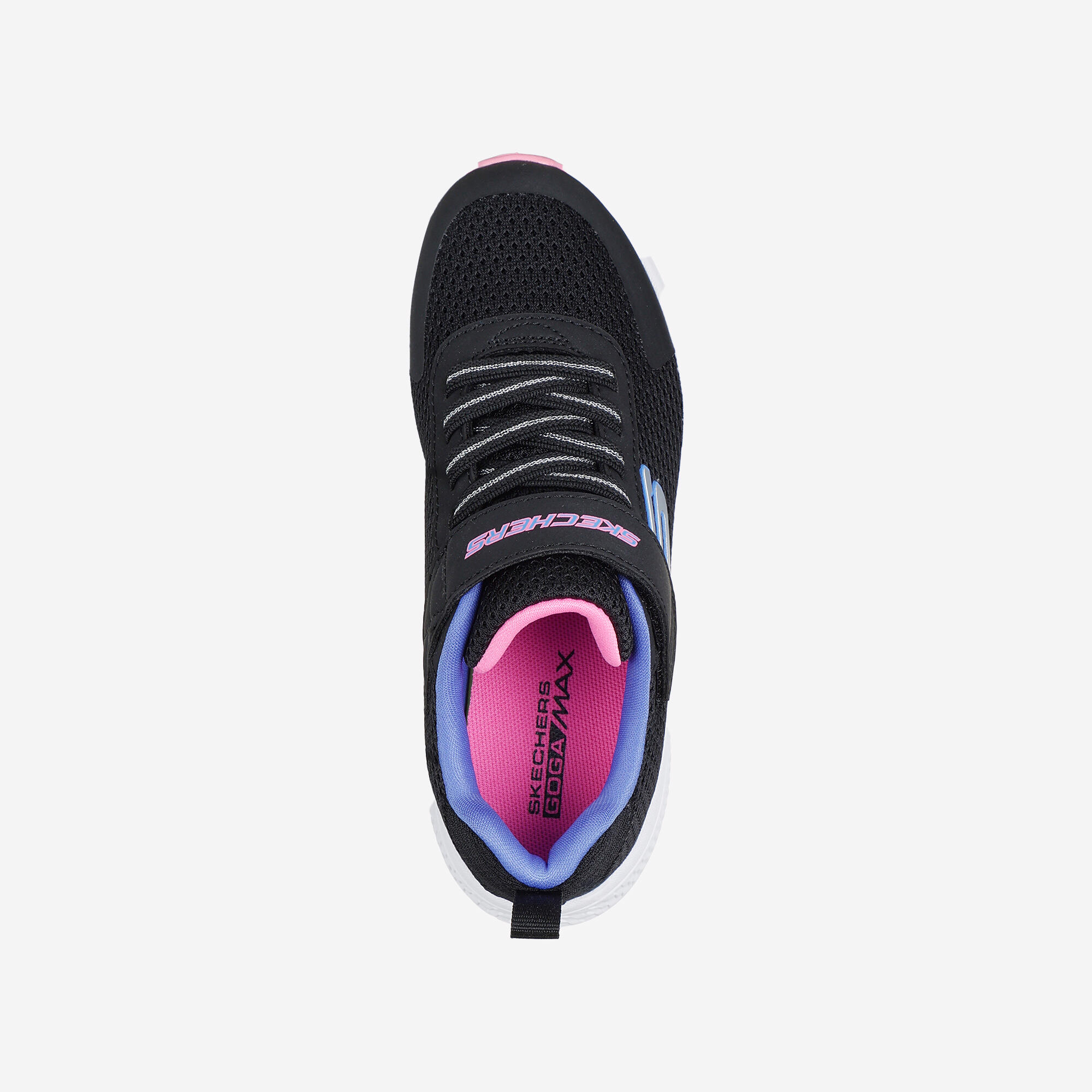 Scarpe da ginnastica Skechers bambino GO RUN CONSISTENT strap e lacci nero-rosa 4/5