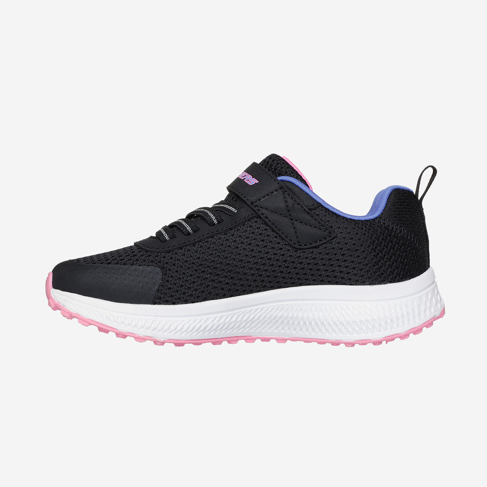 Scarpe da ginnastica Skechers bambino GO RUN CONSISTENT strap e lacci nero-rosa 2/5