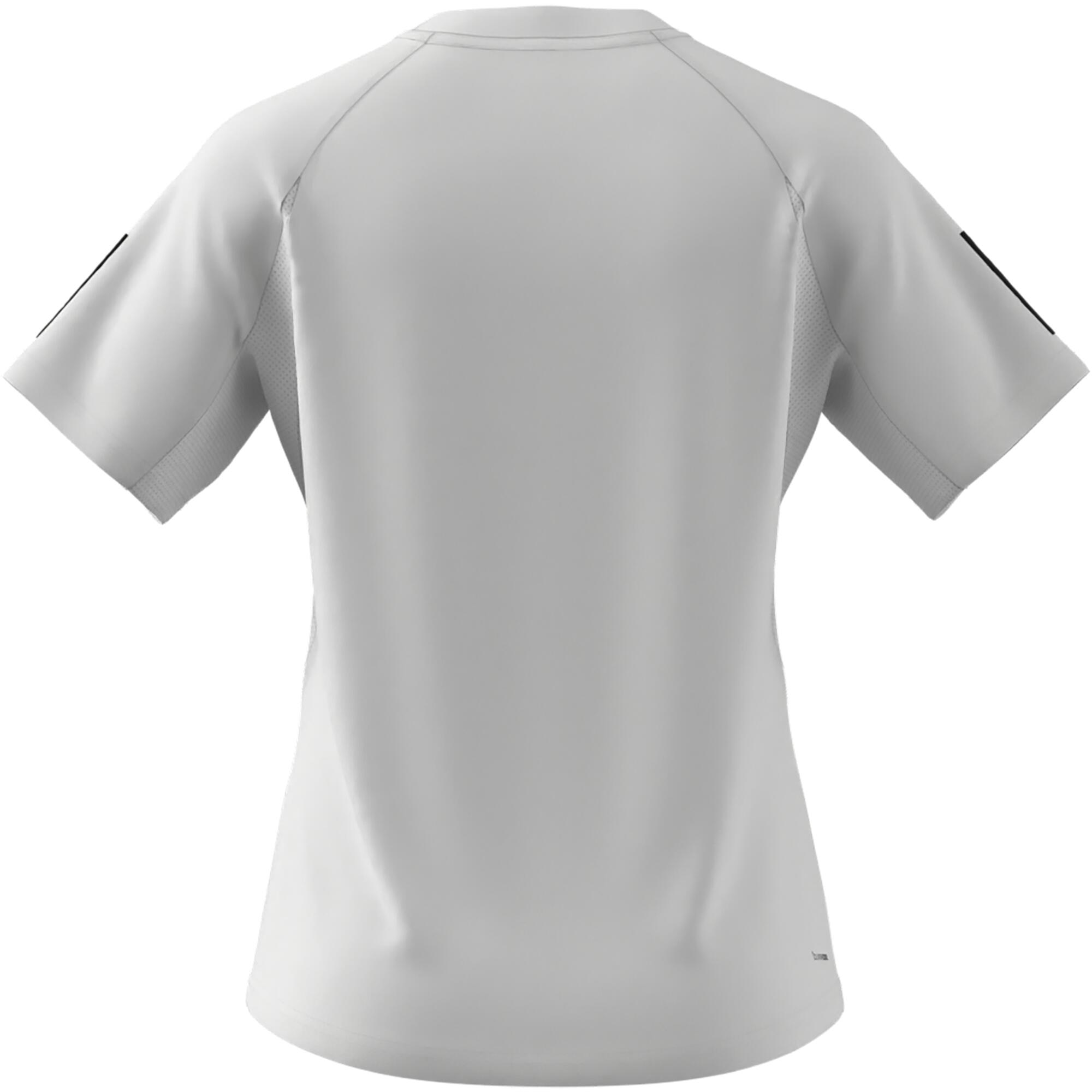 Camiseta de pádel manga corta blanca Adidas mujer 5/8
