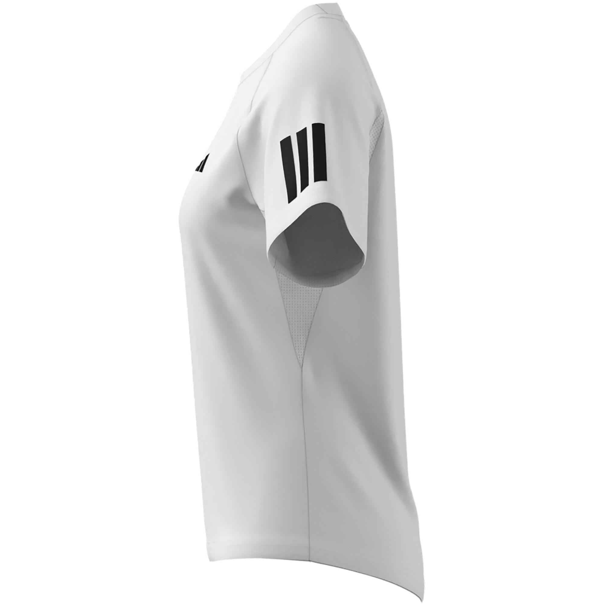 Camiseta de pádel manga corta blanca Adidas mujer 7/8