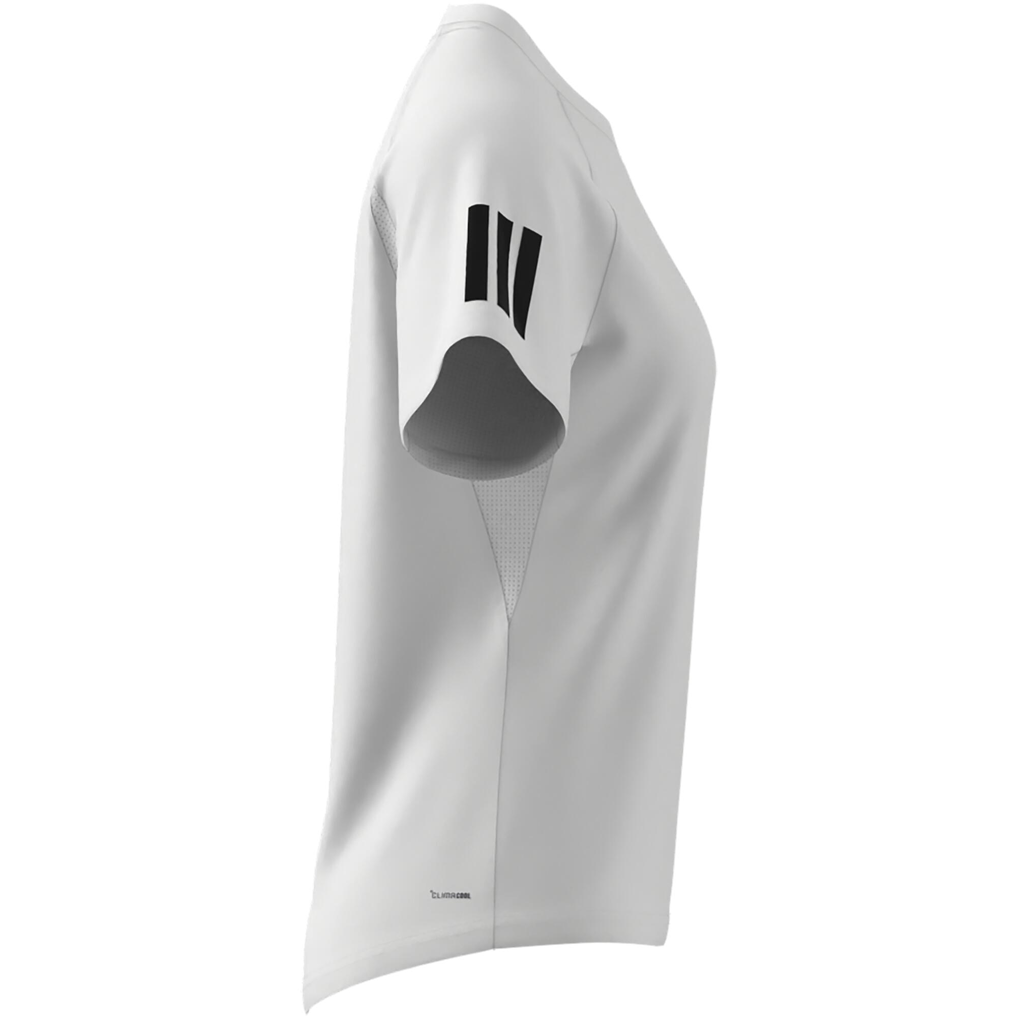 Camiseta de pádel manga corta blanca Adidas mujer 3/8