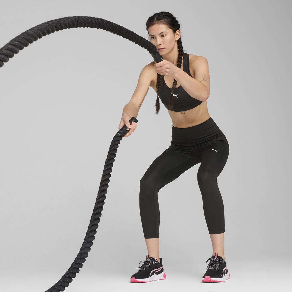 Moderate-Support Sports Bra - Black
