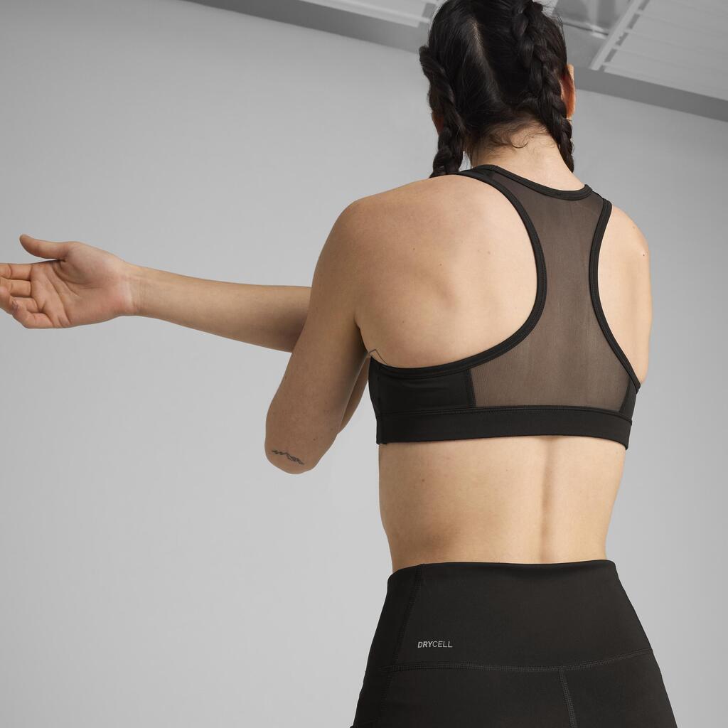 Moderate-Support Sports Bra - Black