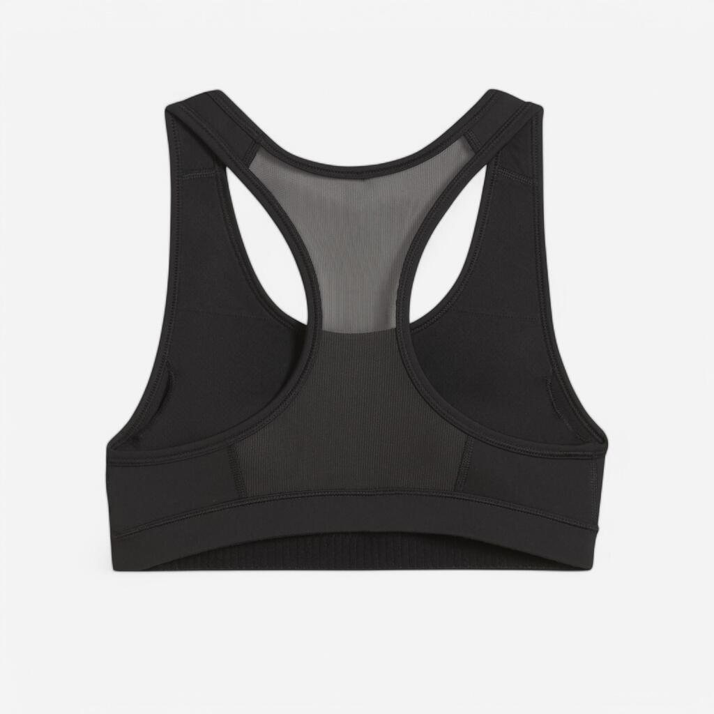 Moderate-Support Sports Bra - Black