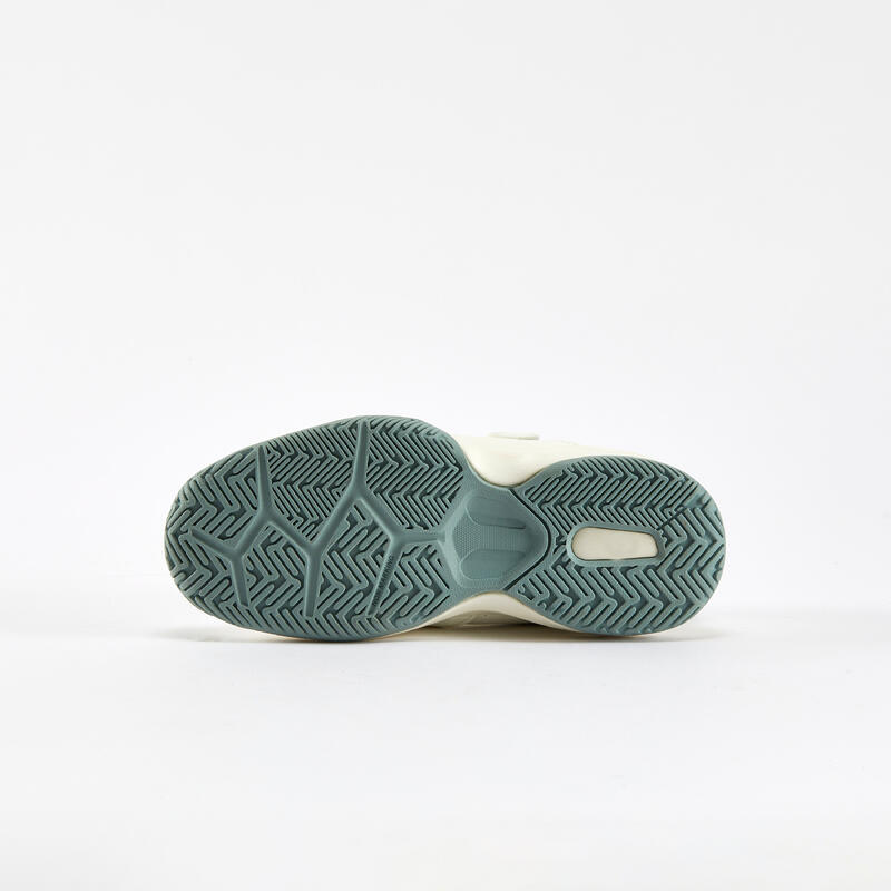 Chaussure de Tennis Enfant à scratch - TS STRONG Kd Blanc Argile