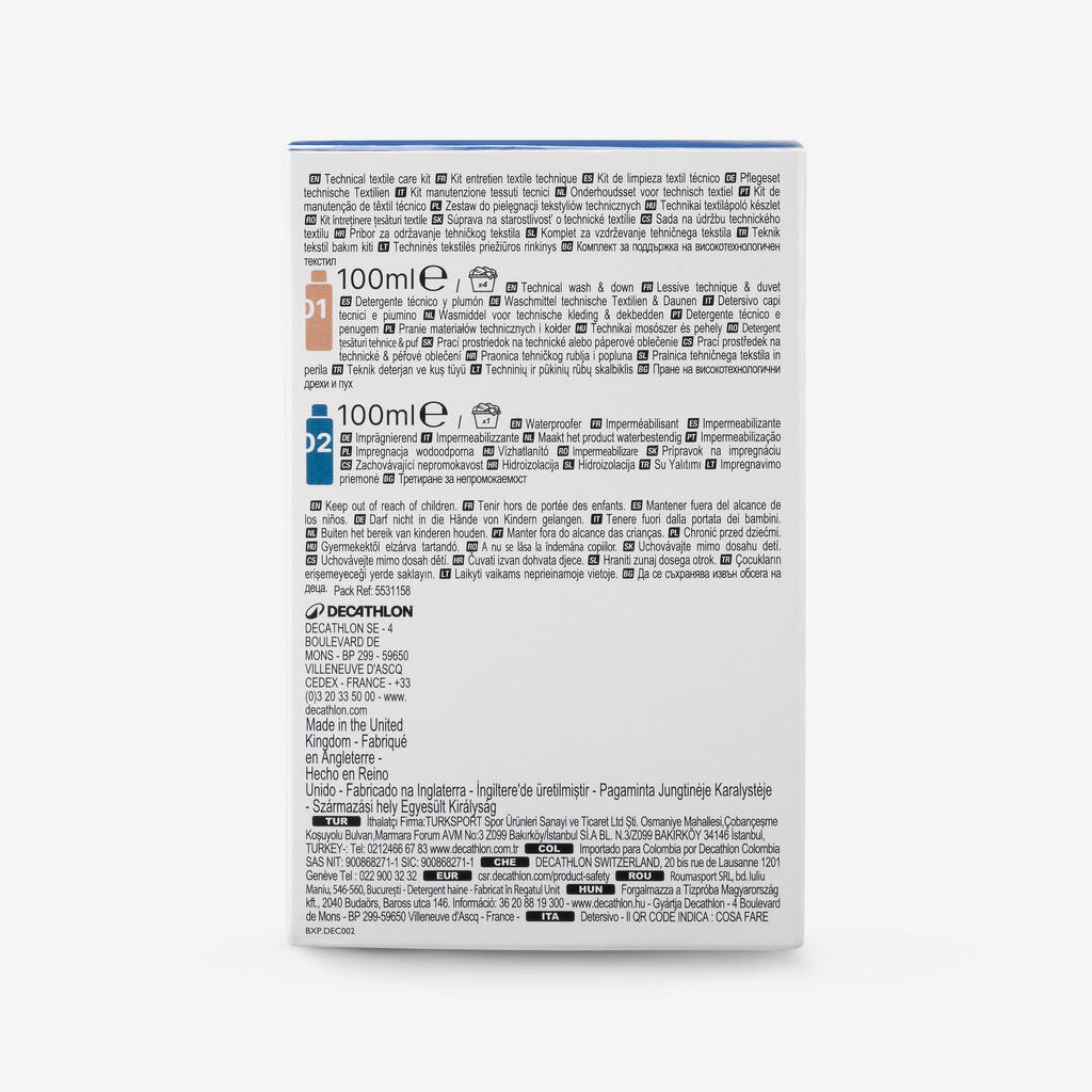 Komplet za obnovitev vodoodpornosti (2 x 100 ml)