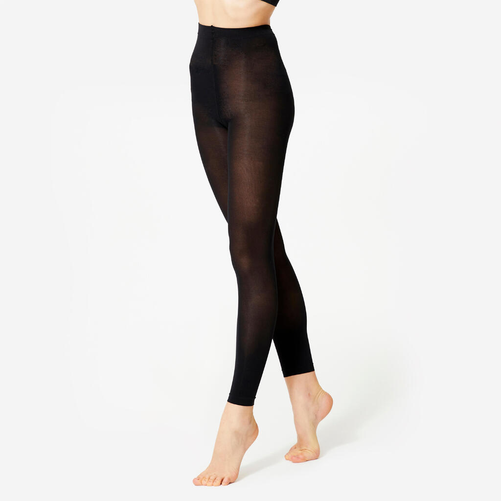 Collants de danse classique sans pieds Fille - Noir